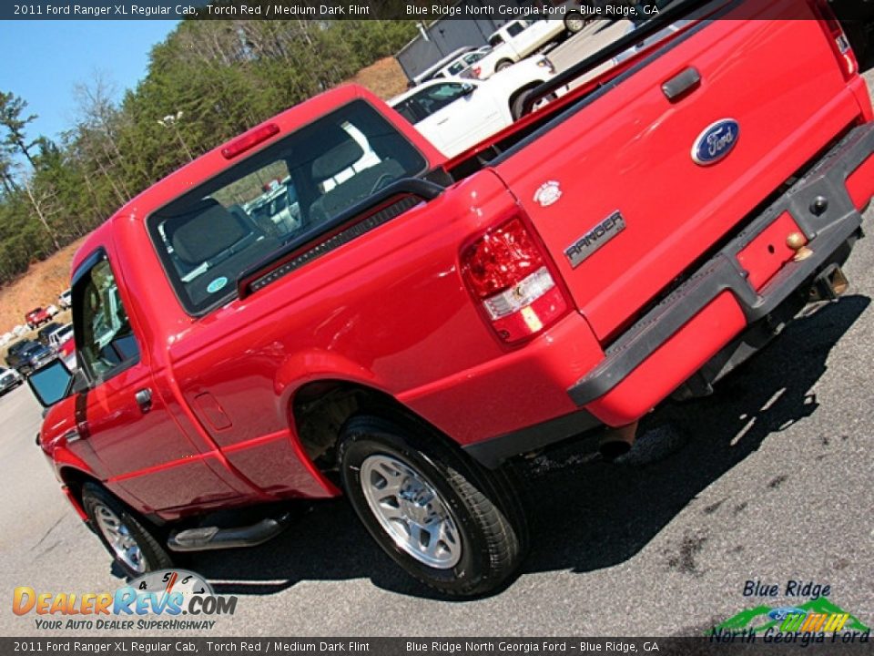 2011 Ford Ranger XL Regular Cab Torch Red / Medium Dark Flint Photo #28