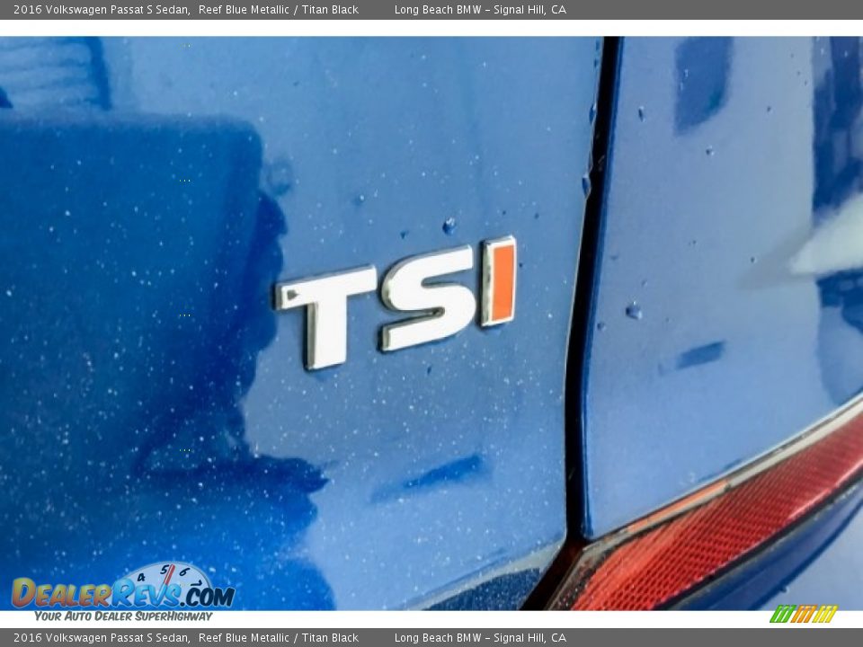 2016 Volkswagen Passat S Sedan Reef Blue Metallic / Titan Black Photo #7