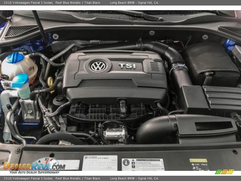 2016 Volkswagen Passat S Sedan Reef Blue Metallic / Titan Black Photo #9