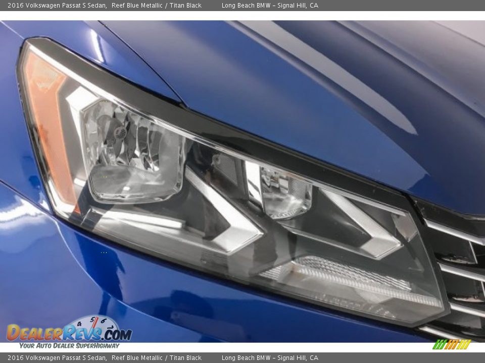 2016 Volkswagen Passat S Sedan Reef Blue Metallic / Titan Black Photo #28