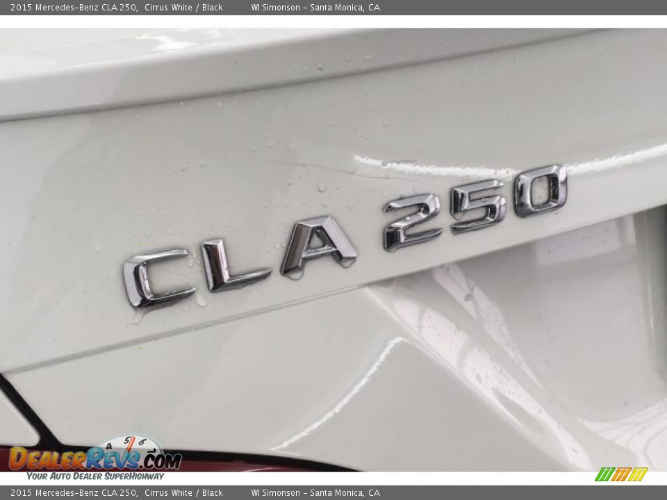 2015 Mercedes-Benz CLA 250 Cirrus White / Black Photo #7