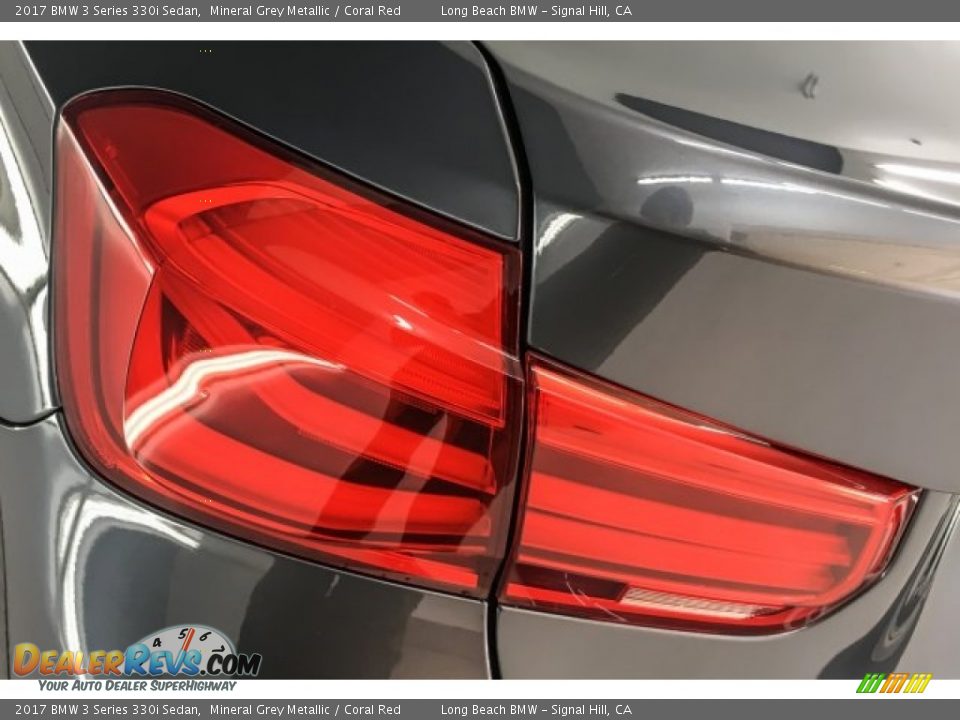 2017 BMW 3 Series 330i Sedan Mineral Grey Metallic / Coral Red Photo #29
