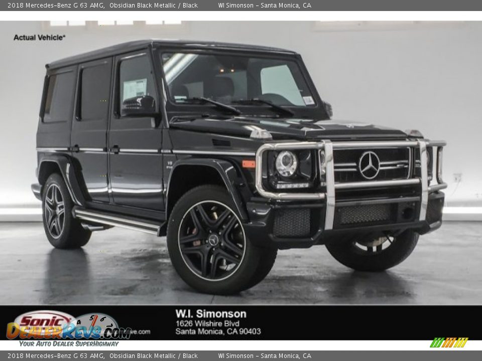 2018 Mercedes-Benz G 63 AMG Obsidian Black Metallic / Black Photo #1