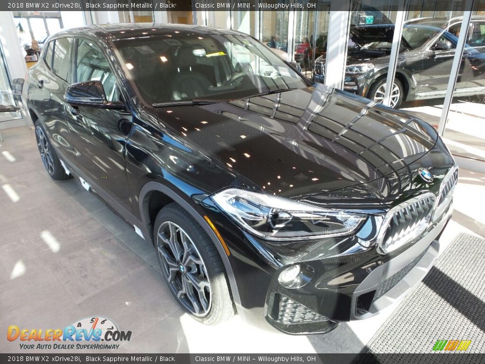 2018 BMW X2 xDrive28i Black Sapphire Metallic / Black Photo #1