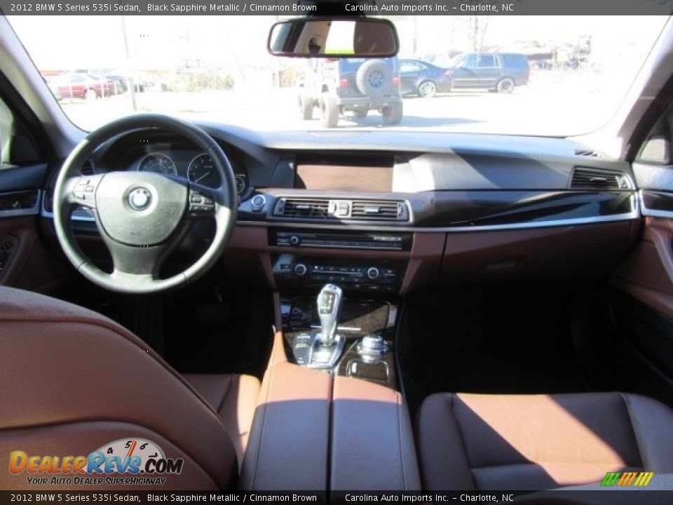 2012 BMW 5 Series 535i Sedan Black Sapphire Metallic / Cinnamon Brown Photo #12