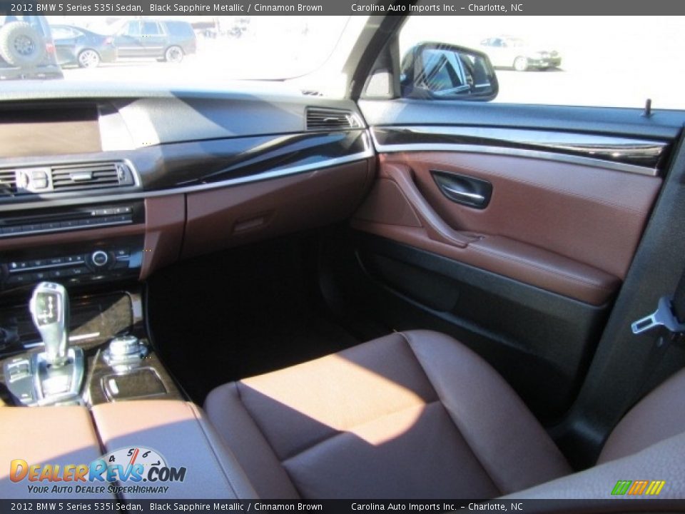 2012 BMW 5 Series 535i Sedan Black Sapphire Metallic / Cinnamon Brown Photo #13