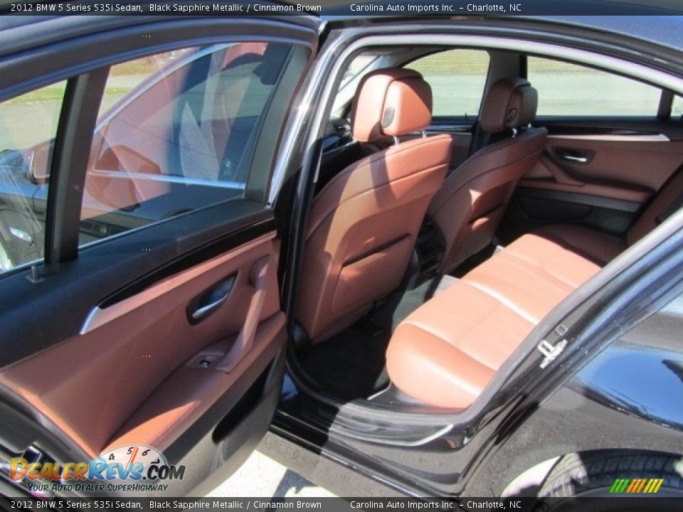 2012 BMW 5 Series 535i Sedan Black Sapphire Metallic / Cinnamon Brown Photo #19