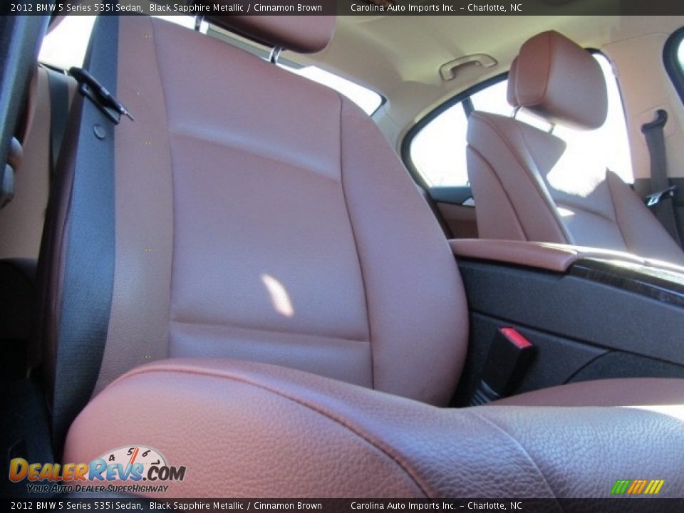 2012 BMW 5 Series 535i Sedan Black Sapphire Metallic / Cinnamon Brown Photo #22