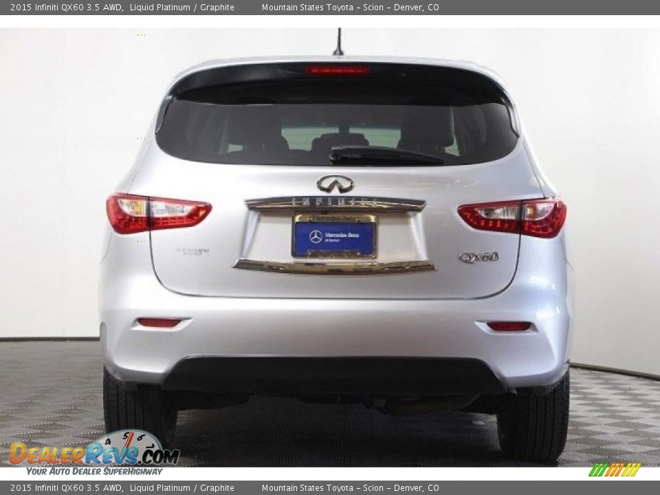 2015 Infiniti QX60 3.5 AWD Liquid Platinum / Graphite Photo #8