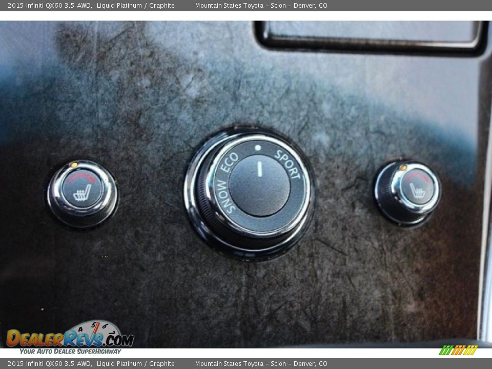 2015 Infiniti QX60 3.5 AWD Liquid Platinum / Graphite Photo #27
