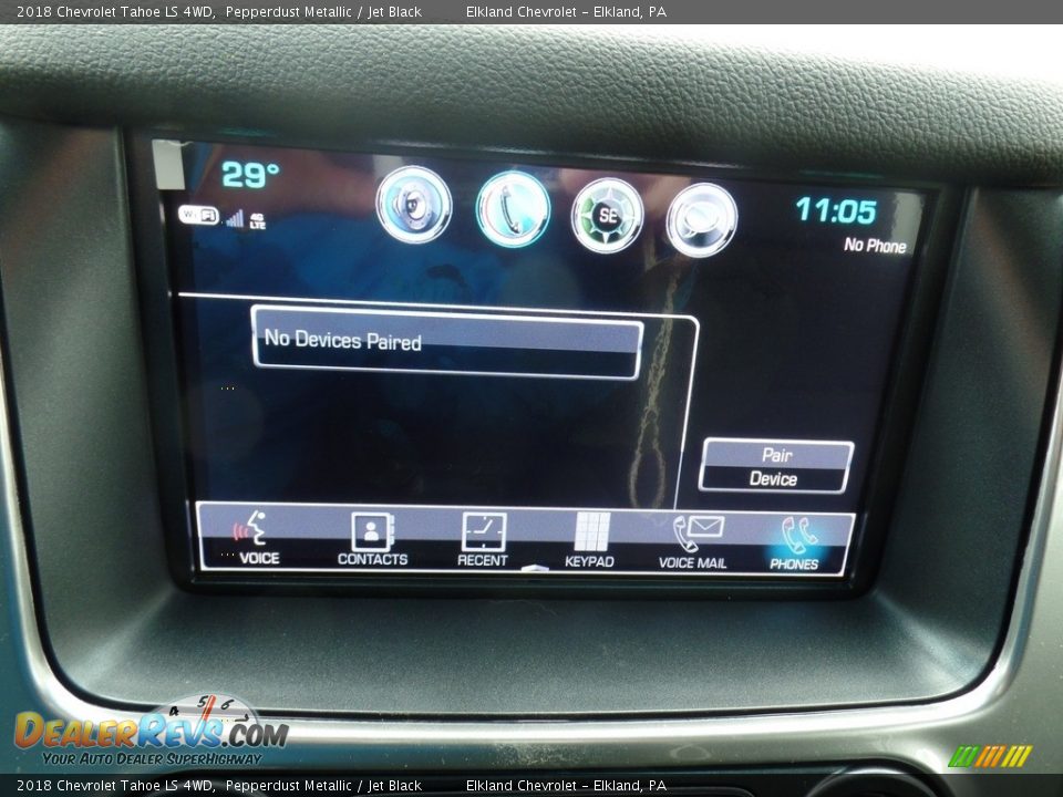 2018 Chevrolet Tahoe LS 4WD Pepperdust Metallic / Jet Black Photo #29