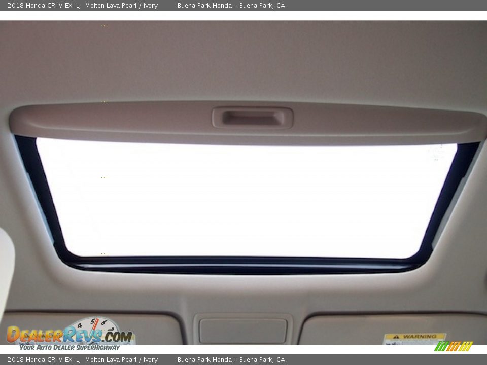 2018 Honda CR-V EX-L Molten Lava Pearl / Ivory Photo #12