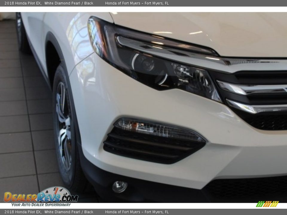 2018 Honda Pilot EX White Diamond Pearl / Black Photo #4