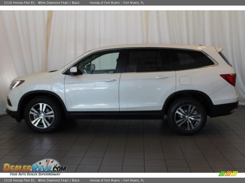 2018 Honda Pilot EX White Diamond Pearl / Black Photo #5
