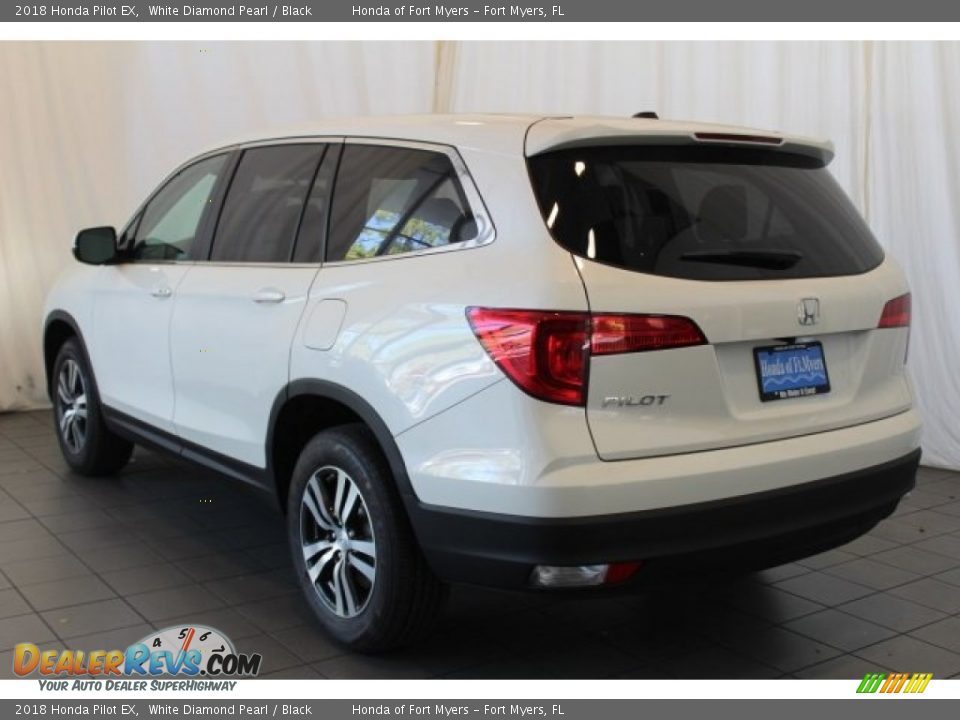 2018 Honda Pilot EX White Diamond Pearl / Black Photo #6