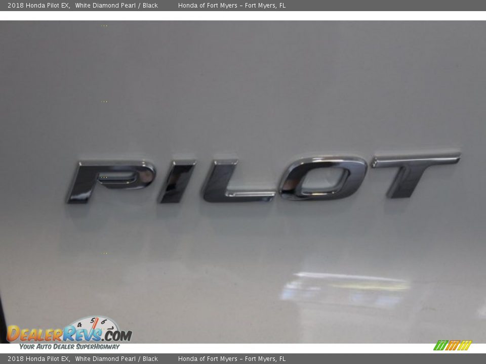 2018 Honda Pilot EX White Diamond Pearl / Black Photo #8