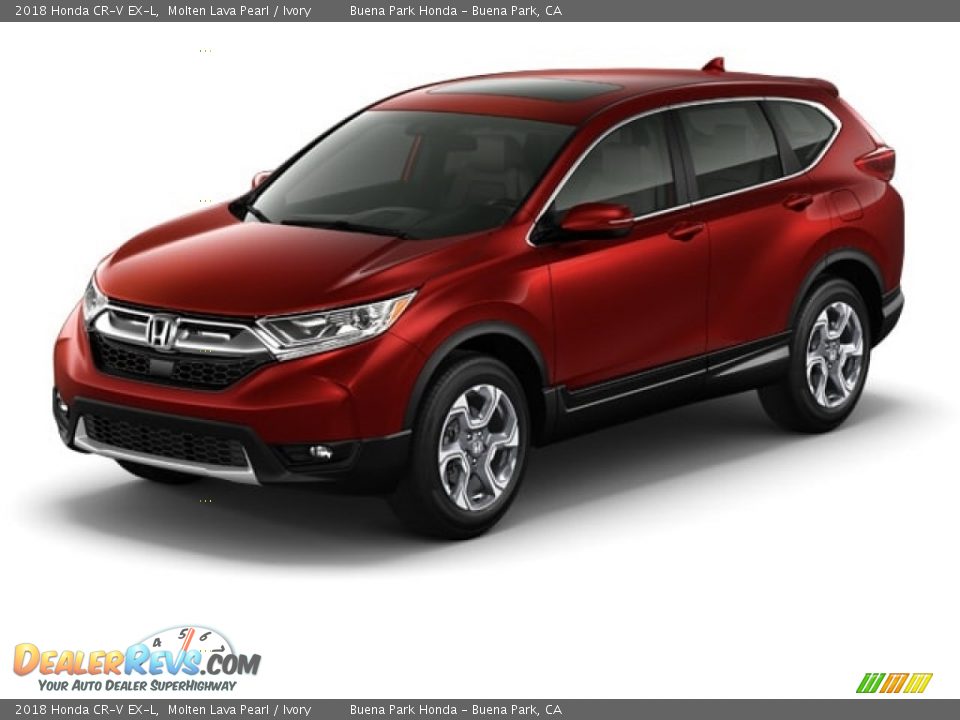 2018 Honda CR-V EX-L Molten Lava Pearl / Ivory Photo #18