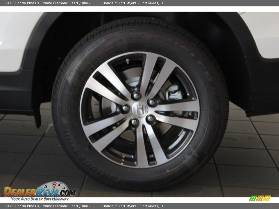 2018 Honda Pilot EX White Diamond Pearl / Black Photo #10