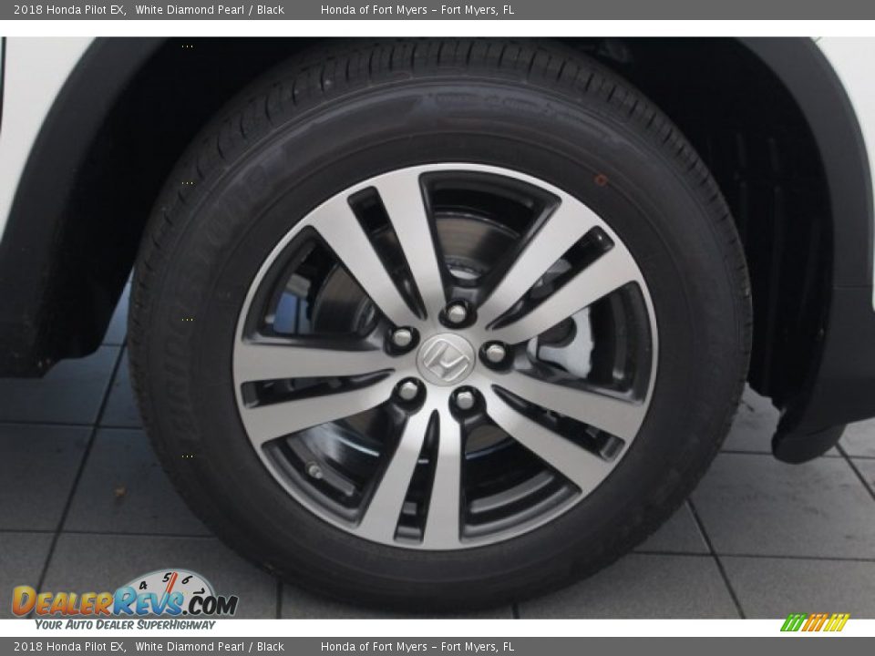 2018 Honda Pilot EX White Diamond Pearl / Black Photo #12