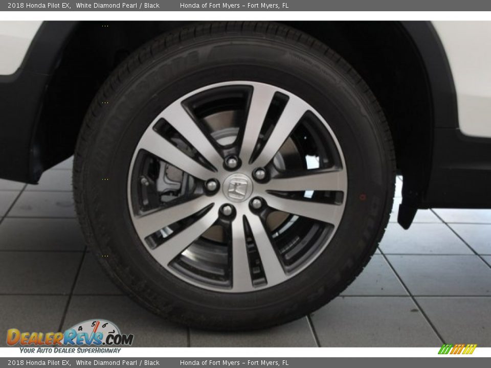2018 Honda Pilot EX White Diamond Pearl / Black Photo #13