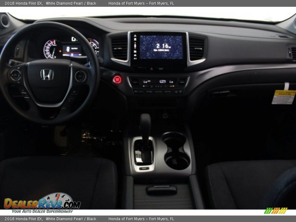 2018 Honda Pilot EX White Diamond Pearl / Black Photo #14
