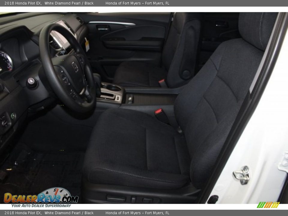 2018 Honda Pilot EX White Diamond Pearl / Black Photo #17