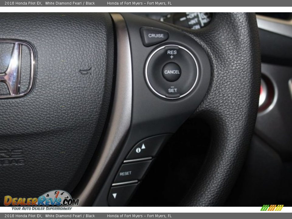 2018 Honda Pilot EX White Diamond Pearl / Black Photo #20