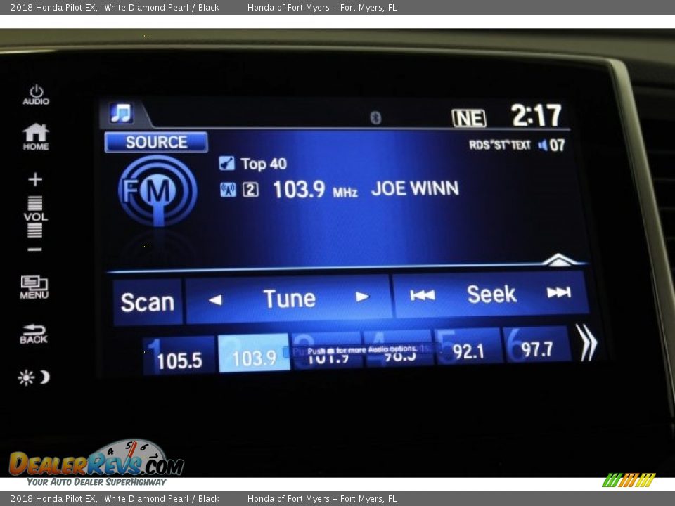 2018 Honda Pilot EX White Diamond Pearl / Black Photo #23