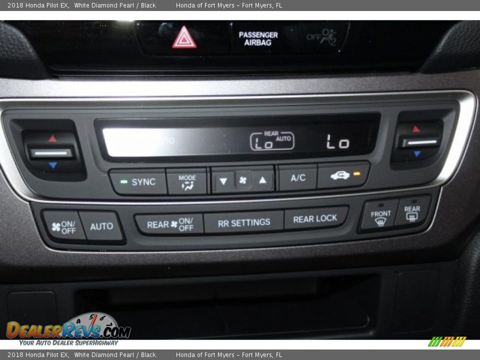 2018 Honda Pilot EX White Diamond Pearl / Black Photo #26