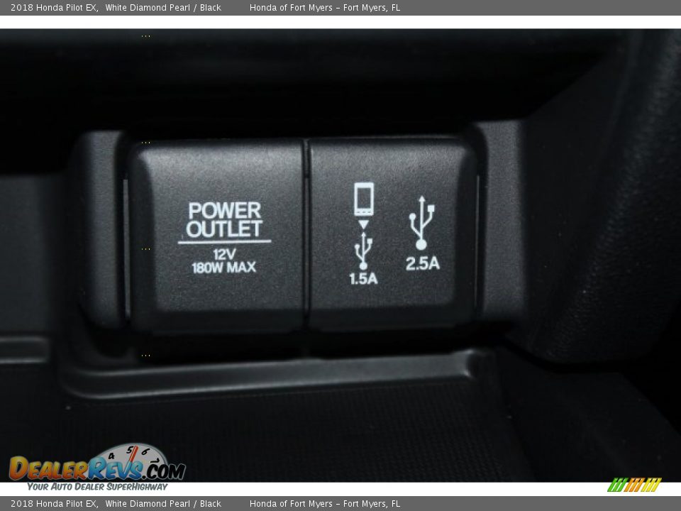 2018 Honda Pilot EX White Diamond Pearl / Black Photo #27