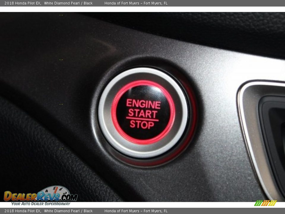 2018 Honda Pilot EX White Diamond Pearl / Black Photo #28