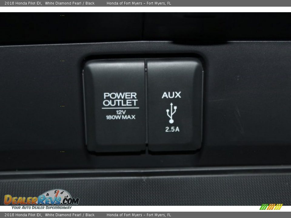 2018 Honda Pilot EX White Diamond Pearl / Black Photo #32