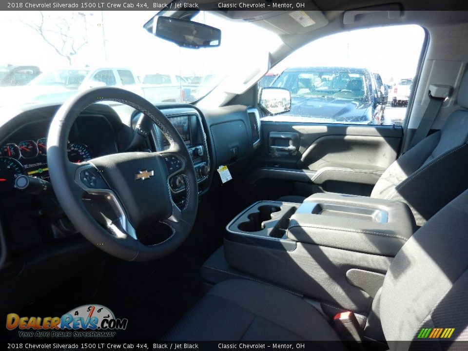 2018 Chevrolet Silverado 1500 LT Crew Cab 4x4 Black / Jet Black Photo #6
