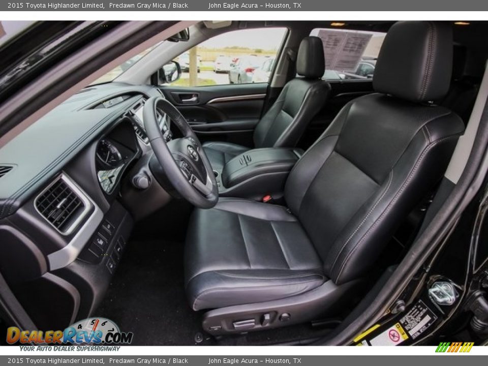 2015 Toyota Highlander Limited Predawn Gray Mica / Black Photo #19