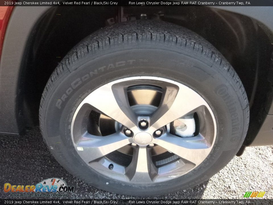 2019 Jeep Cherokee Limited 4x4 Velvet Red Pearl / Black/Ski Grey Photo #9