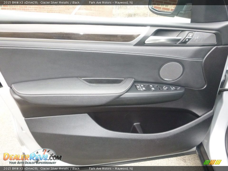 2015 BMW X3 xDrive28i Glacier Silver Metallic / Black Photo #10