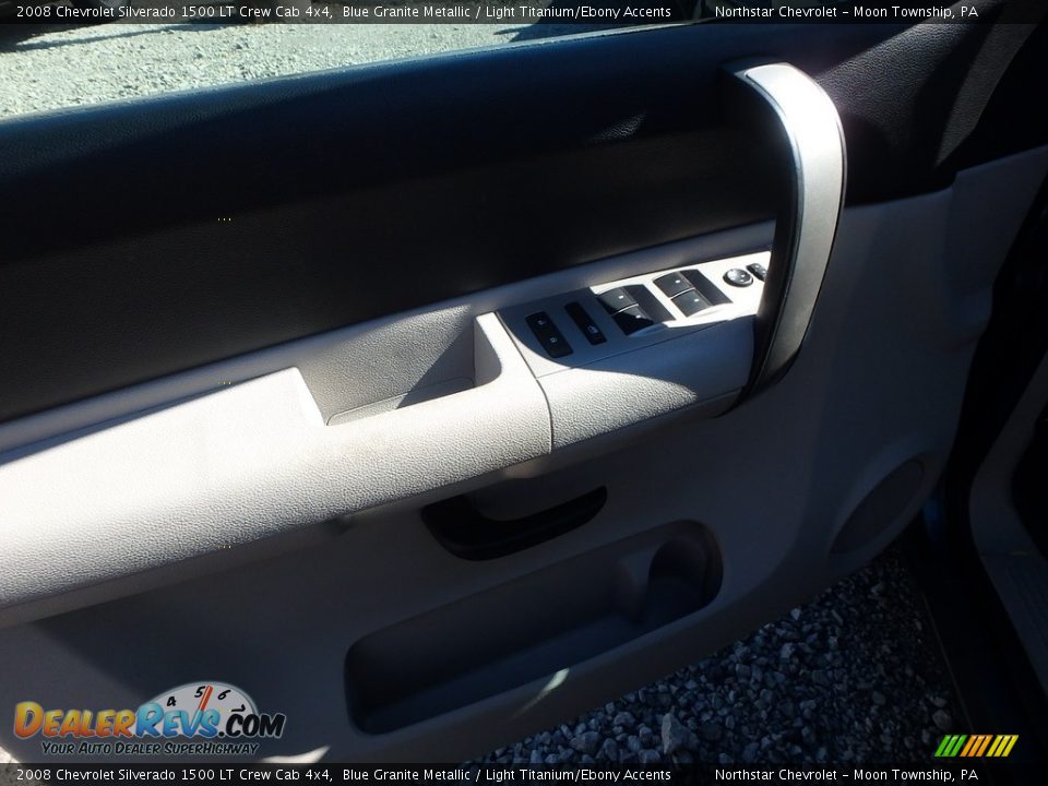 2008 Chevrolet Silverado 1500 LT Crew Cab 4x4 Blue Granite Metallic / Light Titanium/Ebony Accents Photo #11