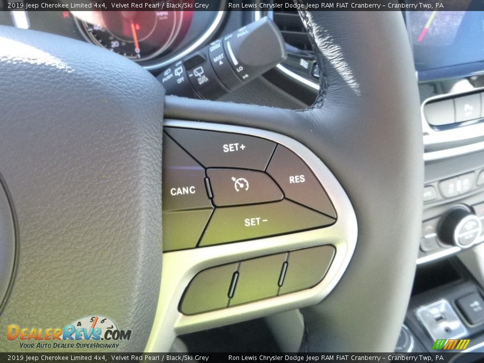 2019 Jeep Cherokee Limited 4x4 Velvet Red Pearl / Black/Ski Grey Photo #19