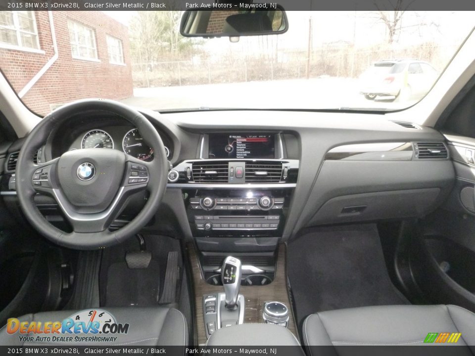 2015 BMW X3 xDrive28i Glacier Silver Metallic / Black Photo #28