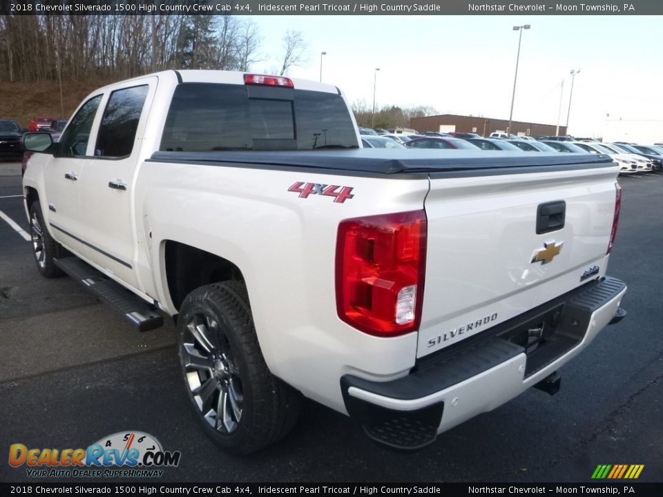 2018 Chevrolet Silverado 1500 High Country Crew Cab 4x4 Iridescent Pearl Tricoat / High Country Saddle Photo #3