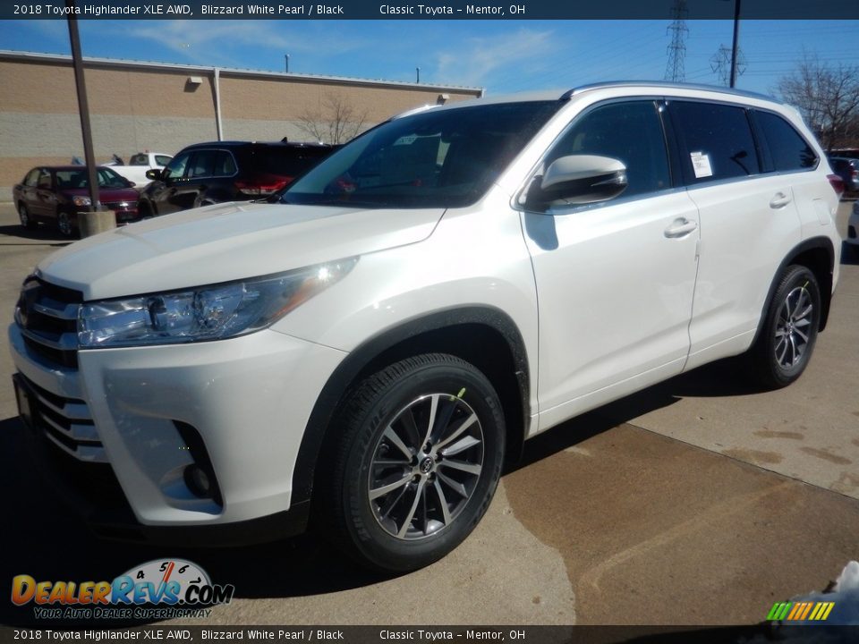 2018 Toyota Highlander XLE AWD Blizzard White Pearl / Black Photo #1