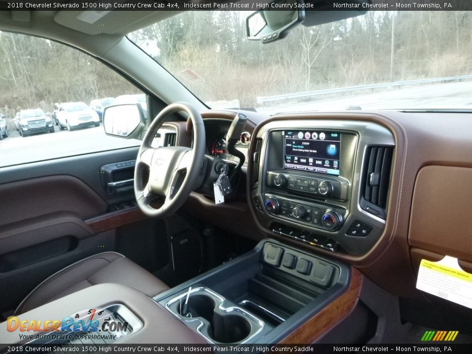 2018 Chevrolet Silverado 1500 High Country Crew Cab 4x4 Iridescent Pearl Tricoat / High Country Saddle Photo #11