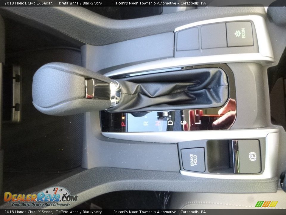 2018 Honda Civic LX Sedan Taffeta White / Black/Ivory Photo #13