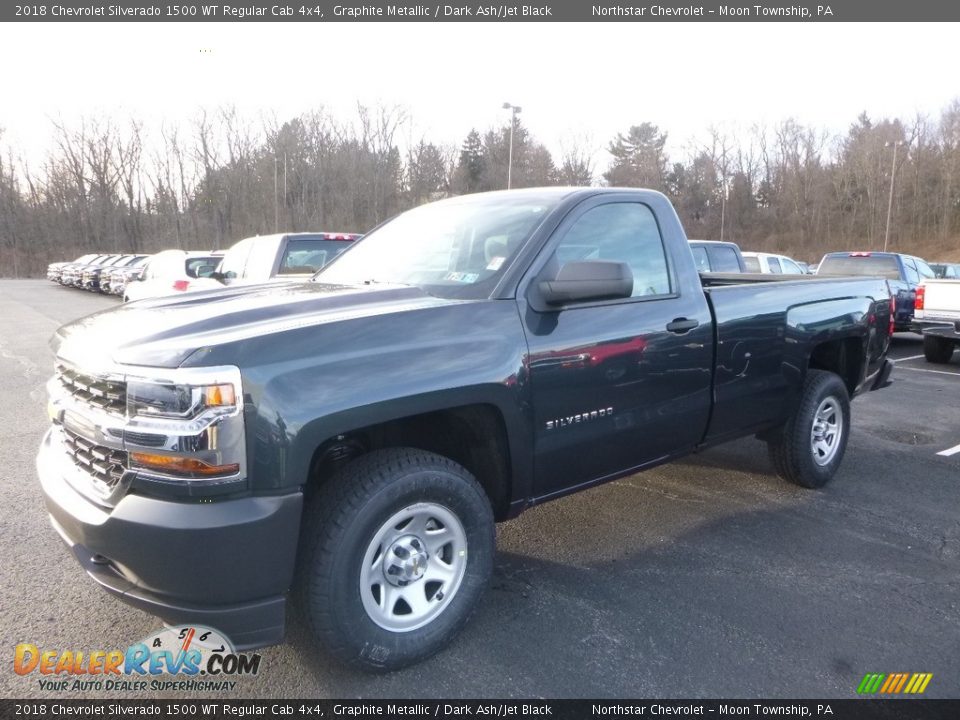 2018 Chevrolet Silverado 1500 WT Regular Cab 4x4 Graphite Metallic / Dark Ash/Jet Black Photo #1