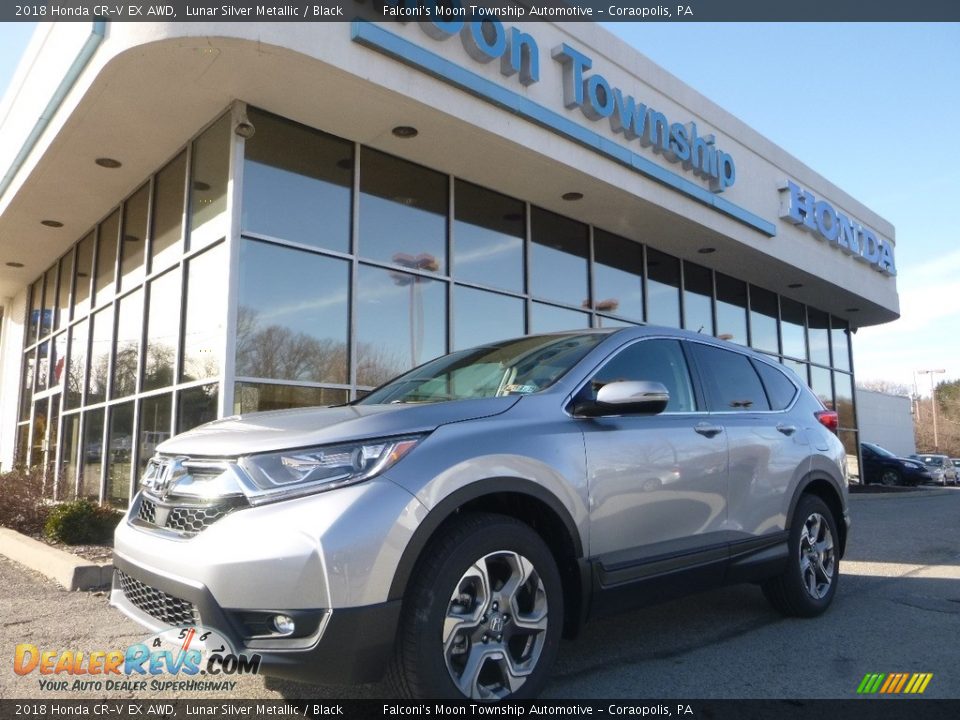 2018 Honda CR-V EX AWD Lunar Silver Metallic / Black Photo #1