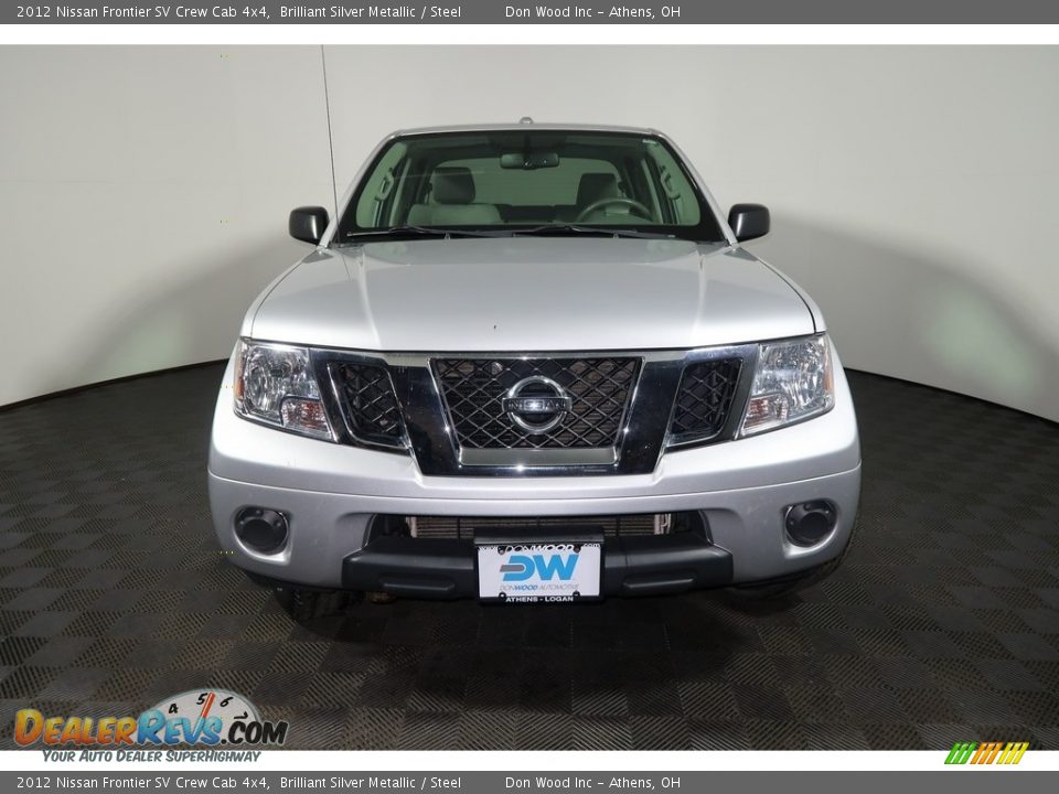 2012 Nissan Frontier SV Crew Cab 4x4 Brilliant Silver Metallic / Steel Photo #5