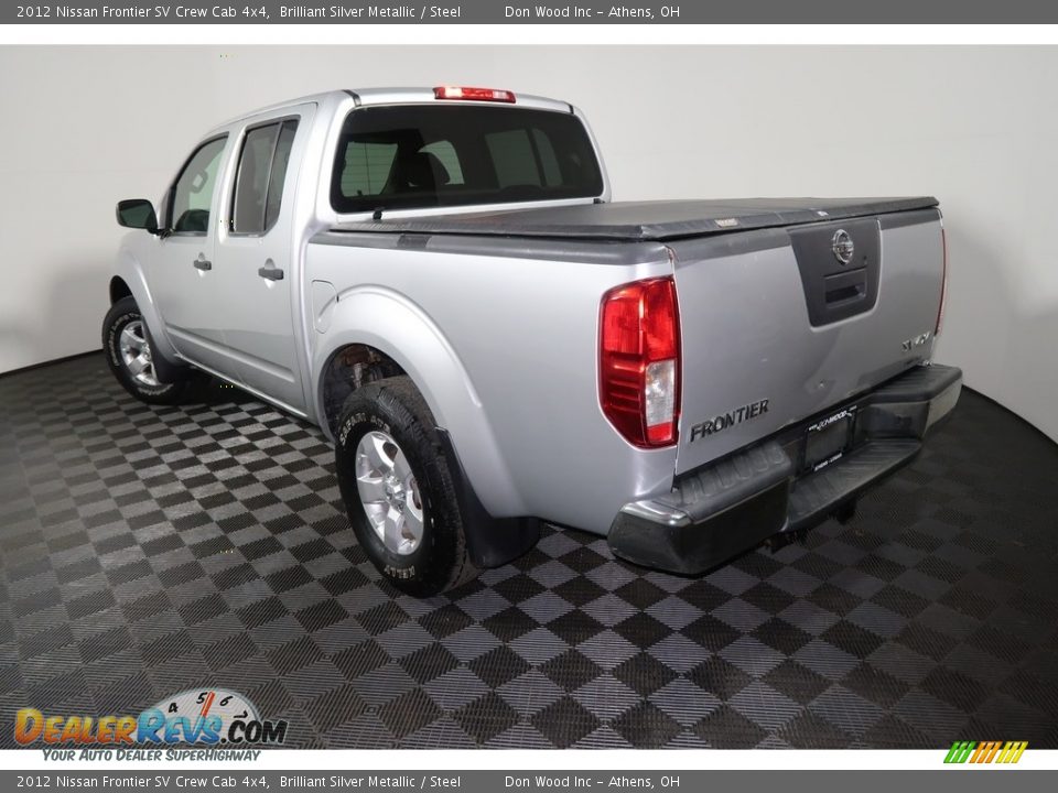 2012 Nissan Frontier SV Crew Cab 4x4 Brilliant Silver Metallic / Steel Photo #8