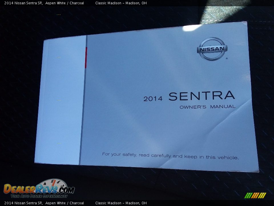2014 Nissan Sentra SR Aspen White / Charcoal Photo #17