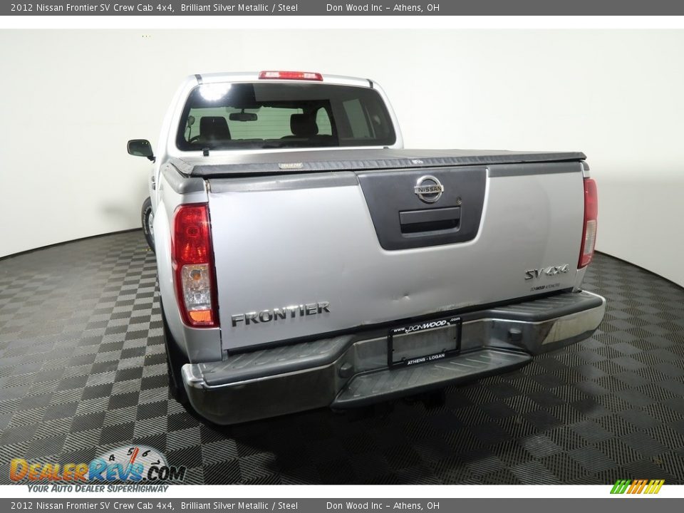 2012 Nissan Frontier SV Crew Cab 4x4 Brilliant Silver Metallic / Steel Photo #9
