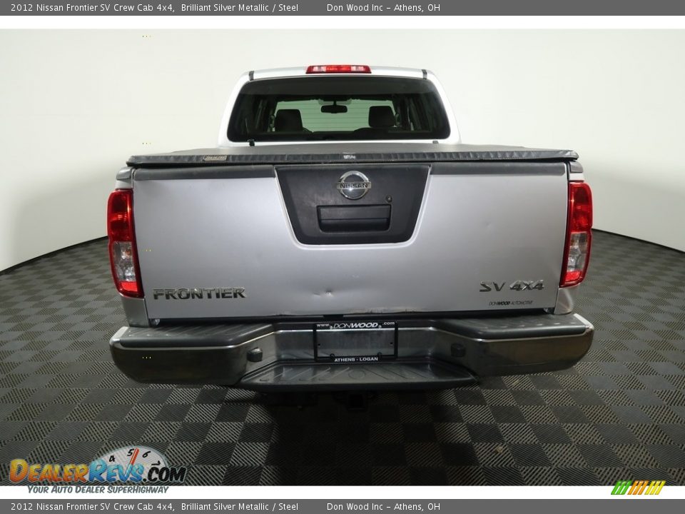 2012 Nissan Frontier SV Crew Cab 4x4 Brilliant Silver Metallic / Steel Photo #10